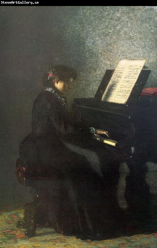 Thomas Eakins Elizabeth at the Piano